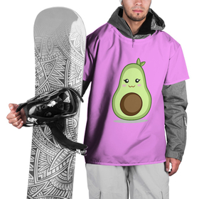 Накидка на куртку 3D с принтом Авокадо милашка в Тюмени, 100% полиэстер |  | Тематика изображения на принте: авокадо | авокадо милашка | милашка | милое | милый | розовое | розовый