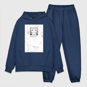 Мужской костюм хлопок OVERSIZE с принтом Ририка Момобами в Ухте,  |  | манга | ририка момобами | рисунок | черно белый | японский текст