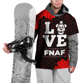 Накидка на куртку 3D с принтом FNAF Love Классика в Новосибирске, 100% полиэстер |  | 