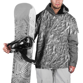 Накидка на куртку 3D с принтом Алюминиевая фрольга в Новосибирске, 100% полиэстер |  | 3d art | 3d foil | 3d print | 3d арт | 3d принт | foil | алюминий | металл | мятая фольга | фольга