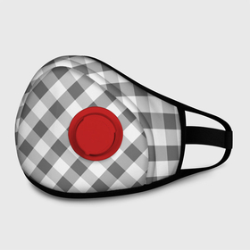 Маска из неопрена с принтом Бело серый клетчатый узор tartan в городе Новоалтайск, неопрен 100% | Форма огибающая нос. Резинки для ушей с дополнительной резинкой на затылке. Клапан для выдоха для активного дыхания при занятиях спортом. Эластичный материал маски и окантовки для лучшего растяжения и прилегания маски.  | Тематика изображения на принте: checkered pattern | tartan | в клетку | клетчатый узор | полосы | серый
