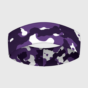 Повязка на голову 3D с принтом Amethyst Purple  Аметист ,  |  | белый | камуфляж | прогулка | спорт | узор | фиолетовый