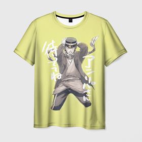 Мужская футболка 3D с принтом Саити арт | Золотое божество в Тюмени, 100% полиэфир | прямой крой, круглый вырез горловины, длина до линии бедер | anime | golden kamuy | saichi sugimoto | аниме | анимэ | золотое божество | саити сугимото