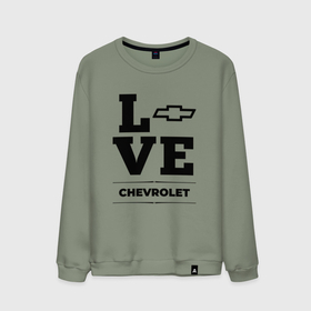 Мужской свитшот хлопок с принтом Chevrolet Love Classic в Курске, 100% хлопок |  | 