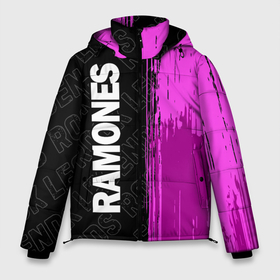 Мужская зимняя куртка 3D с принтом Ramones Rock Legends в Курске, верх — 100% полиэстер; подкладка — 100% полиэстер; утеплитель — 100% полиэстер | длина ниже бедра, свободный силуэт Оверсайз. Есть воротник-стойка, отстегивающийся капюшон и ветрозащитная планка. 

Боковые карманы с листочкой на кнопках и внутренний карман на молнии. | 