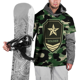Накидка на куртку 3D с принтом Солдат удачи в Курске, 100% полиэстер |  | Тематика изображения на принте: army | us army | америка | армия | военный | воин | война | зеленый | камуфляж | маскировка | пятнистый | разведка | солдат | спецназ | сша | хаки