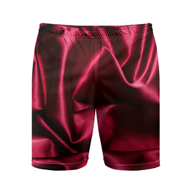 Мужские шорты спортивные с принтом Шелк Бордо в Тюмени,  |  | бордо | бордовый | текстура шелка | шелк | шелковая ткань