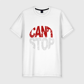 Мужская футболка хлопок Slim с принтом RHCP   Cant Stop в Белгороде, 92% хлопок, 8% лайкра | приталенный силуэт, круглый вырез ворота, длина до линии бедра, короткий рукав | 