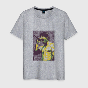 Мужская футболка хлопок с принтом Kiedis   RHCP в Кировске, 100% хлопок | прямой крой, круглый вырез горловины, длина до линии бедер, слегка спущенное плечо. | 