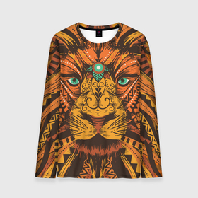 Мужской лонгслив 3D с принтом Африканский Лев | Морда Льва с узорами Мандала в Белгороде, 100% полиэстер | длинные рукава, круглый вырез горловины, полуприлегающий силуэт | africa | afrika | all over | lion | lions | mandala | pattern | африка | африканский узор | большой лев | дикая природа | король зверей | лицо льва | львёнок | львиная | львица | львы | огромный лев | паттерн | рыжий лев