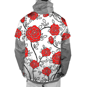 Накидка на куртку 3D с принтом BEAUTIFUL RED ROSES , 100% полиэстер |  | Тематика изображения на принте: beautiful | black | colorful | floral | love | summer | watercolor | white | акварель | белый | красивый | красный | красочный | лето | любовь | розы | цветочный | черный