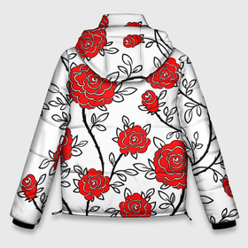 Мужская зимняя куртка 3D с принтом BEAUTIFUL RED ROSES , верх — 100% полиэстер; подкладка — 100% полиэстер; утеплитель — 100% полиэстер | длина ниже бедра, свободный силуэт Оверсайз. Есть воротник-стойка, отстегивающийся капюшон и ветрозащитная планка. 

Боковые карманы с листочкой на кнопках и внутренний карман на молнии. | Тематика изображения на принте: beautiful | black | colorful | floral | love | summer | watercolor | white | акварель | белый | красивый | красный | красочный | лето | любовь | розы | цветочный | черный