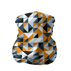 Бандана-труба 3D с принтом Полигональный геометрический узор в Петрозаводске, 100% полиэстер, ткань с особыми свойствами — Activecool | плотность 150‒180 г/м2; хорошо тянется, но сохраняет форму | Тематика изображения на принте: abstract | black | blue | four color | geometric | gray | orange | polygonal | polygons | triangles | абстрактный | геометрический | классический | многоугольники | оранжевый | полигональный | простой | серый | синий | треугольники | черный