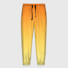 Мужские брюки 3D с принтом Оранжевый, желтый градиент в Санкт-Петербурге, 100% полиэстер | манжеты по низу, эластичный пояс регулируется шнурком, по бокам два кармана без застежек, внутренняя часть кармана из мелкой сетки | bright | gradient | lemo | minimalism | ombre | orange | orange and yellow | simple | summer | sunny | two tone | yellow | апельсиновый | градиент | двухцветный | желтый | летний | лимонный | минимализм | омбре | оранжевый | оранжевый и желтый