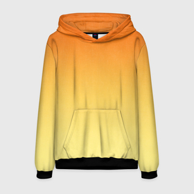 Мужская толстовка 3D с принтом Оранжевый, желтый градиент в Санкт-Петербурге, 100% полиэстер | двухслойный капюшон со шнурком для регулировки, мягкие манжеты на рукавах и по низу толстовки, спереди карман-кенгуру с мягким внутренним слоем. | bright | gradient | lemo | minimalism | ombre | orange | orange and yellow | simple | summer | sunny | two tone | yellow | апельсиновый | градиент | двухцветный | желтый | летний | лимонный | минимализм | омбре | оранжевый | оранжевый и желтый