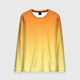 Мужской лонгслив 3D с принтом Оранжевый, желтый градиент в Тюмени, 100% полиэстер | длинные рукава, круглый вырез горловины, полуприлегающий силуэт | bright | gradient | lemo | minimalism | ombre | orange | orange and yellow | simple | summer | sunny | two tone | yellow | апельсиновый | градиент | двухцветный | желтый | летний | лимонный | минимализм | омбре | оранжевый | оранжевый и желтый