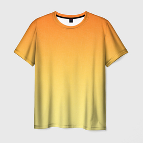 Мужская футболка 3D с принтом Оранжевый, желтый градиент в Новосибирске, 100% полиэфир | прямой крой, круглый вырез горловины, длина до линии бедер | bright | gradient | lemo | minimalism | ombre | orange | orange and yellow | simple | summer | sunny | two tone | yellow | апельсиновый | градиент | двухцветный | желтый | летний | лимонный | минимализм | омбре | оранжевый | оранжевый и желтый