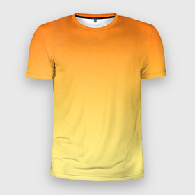 Мужская футболка 3D Slim с принтом Оранжевый, желтый градиент в Петрозаводске, 100% полиэстер с улучшенными характеристиками | приталенный силуэт, круглая горловина, широкие плечи, сужается к линии бедра | bright | gradient | lemo | minimalism | ombre | orange | orange and yellow | simple | summer | sunny | two tone | yellow | апельсиновый | градиент | двухцветный | желтый | летний | лимонный | минимализм | омбре | оранжевый | оранжевый и желтый