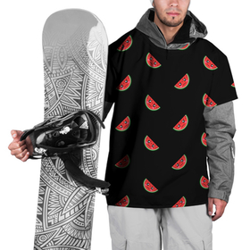 Накидка на куртку 3D с принтом Арбузик паттерн в Петрозаводске, 100% полиэстер |  | арбуз | арбузик | арбузик паттерн | красный | лето | паттерн | сладкий | сладкое | черное | черный