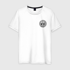 Мужская футболка хлопок с принтом Cuphead   персонаж , 100% хлопок | прямой крой, круглый вырез горловины, длина до линии бедер, слегка спущенное плечо. | cuphead | игра | круг | персонаж | чашка