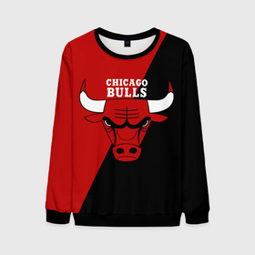 Мужской свитшот 3D с принтом Chicago Bulls NBA в Курске, 100% полиэстер с мягким внутренним слоем | круглый вырез горловины, мягкая резинка на манжетах и поясе, свободная посадка по фигуре | chicago bulls | nba | баскетбол | нба | чикаго буллз