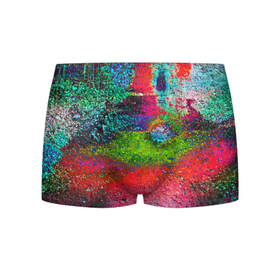Мужские трусы 3D с принтом Pointillism   Art   Fashion trend в городе Новоалтайск, 50% хлопок, 50% полиэстер | классическая посадка, на поясе мягкая тканевая резинка | abstraction | art | color | fashion | pointillism | абстракция | искусство | мода | пуантилизм | цвет