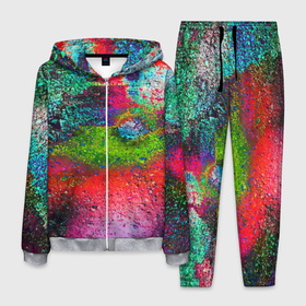 Мужской костюм 3D с принтом Pointillism   Art   Fashion trend в городе Новоалтайск, 100% полиэстер | Манжеты и пояс оформлены тканевой резинкой, двухслойный капюшон со шнурком для регулировки, карманы спереди | abstraction | art | color | fashion | pointillism | абстракция | искусство | мода | пуантилизм | цвет