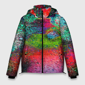 Мужская зимняя куртка 3D с принтом Pointillism   Art   Fashion trend в городе Новоалтайск, верх — 100% полиэстер; подкладка — 100% полиэстер; утеплитель — 100% полиэстер | длина ниже бедра, свободный силуэт Оверсайз. Есть воротник-стойка, отстегивающийся капюшон и ветрозащитная планка. 

Боковые карманы с листочкой на кнопках и внутренний карман на молнии. | abstraction | art | color | fashion | pointillism | абстракция | искусство | мода | пуантилизм | цвет