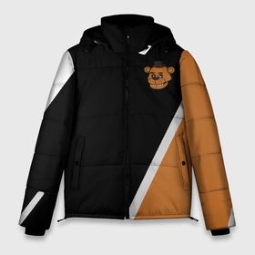 Мужская зимняя куртка 3D с принтом фредди   абстракция в Тюмени, верх — 100% полиэстер; подкладка — 100% полиэстер; утеплитель — 100% полиэстер | длина ниже бедра, свободный силуэт Оверсайз. Есть воротник-стойка, отстегивающийся капюшон и ветрозащитная планка. 

Боковые карманы с листочкой на кнопках и внутренний карман на молнии. | at freddys | five nights | five nights at freddys | fnaf | game | games | paint | бонни | брызги | игра | игры | краска | пять ночей | пять ночей с фредди | с фредди | фнаф | фокси | фредди | чика