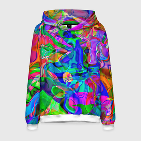 Мужская толстовка 3D с принтом REFRACTION OF COLORS в Новосибирске, 100% полиэстер | двухслойный капюшон со шнурком для регулировки, мягкие манжеты на рукавах и по низу толстовки, спереди карман-кенгуру с мягким внутренним слоем. | abstraction | background | blue | bright | colorful | colors | geometry | green | rainbow | red | reflection | scattering | shiny | yellow | абстракция | блестящий | геометрия | желтый | зеленый | красный | красочный | отражение | радуга | рассеивание | с