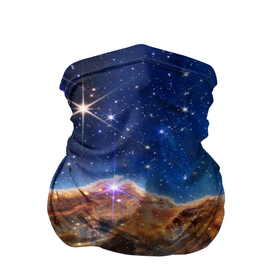 Бандана-труба 3D с принтом Туманность Киля фото НАСА в Санкт-Петербурге, 100% полиэстер, ткань с особыми свойствами — Activecool | плотность 150‒180 г/м2; хорошо тянется, но сохраняет форму | Тематика изображения на принте: james webb telescope | nasa | space | universe | вселенная | галактика | з | зведы | звездное небо | космос | наса | телескоп джеймс уэбб | туманность киля | туманность киля джеймс уэбб | туманность киля наса