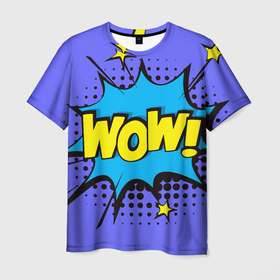 Мужская футболка 3D с принтом POP ART   стрикеры (WOW WTF) в Тюмени, 100% полиэфир | прямой крой, круглый вырез горловины, длина до линии бедер | art | pop | pop art | арт | поп | стикеры