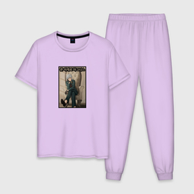 Мужская пижама хлопок с принтом Khun Aguero Agnis в Тюмени, 100% хлопок | брюки и футболка прямого кроя, без карманов, на брюках мягкая резинка на поясе и по низу штанин
 | Тематика изображения на принте: 