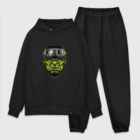 Мужской костюм хлопок OVERSIZE с принтом MONSTER BIKER в Кировске,  |  | 