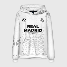 Мужская толстовка 3D с принтом Real Madrid Champions Униформа в Белгороде, 100% полиэстер | двухслойный капюшон со шнурком для регулировки, мягкие манжеты на рукавах и по низу толстовки, спереди карман-кенгуру с мягким внутренним слоем. | Тематика изображения на принте: club | football | logo | real | real madrid | клуб | краска | краски | лого | мяч | реал | реал мадрид | символ | спорт | форма | футбол | футболист | футболисты | футбольный