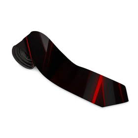 Галстук 3D с принтом Red and Black Geometry , 100% полиэстер | Длина 148 см; Плотность 150-180 г/м2 | 3d | 3д | black | red | texture | геометрия | красно синее | красно черный | красный | синий | текстуры | фигуры | черный