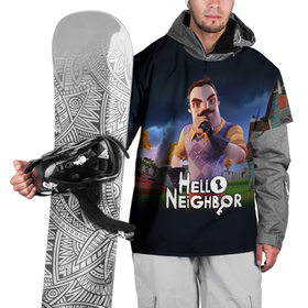 Накидка на куртку 3D с принтом Hello Neighbor | игра Привет сосед в Курске, 100% полиэстер |  | hello neighbor | видеоигра | игра | привет сосед | сосед | теодор питерсон