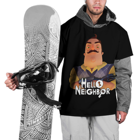 Накидка на куртку 3D с принтом Привет сосед | Hello Neighbor в Белгороде, 100% полиэстер |  | hello neighbor | видеоигра | игра | привет сосед | сосед | теодор питерсон