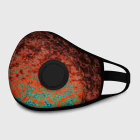 Маска из неопрена с принтом Turquoise brown abstract marble pattern в городе Новоалтайск, неопрен 100% | Форма огибающая нос. Резинки для ушей с дополнительной резинкой на затылке. Клапан для выдоха для активного дыхания при занятиях спортом. Эластичный материал маски и окантовки для лучшего растяжения и прилегания маски.  | abstract | brown | marble | marble pattern | turquoise | абстрактный узор | камень | мрамор | мраморная текстура | текстура камня