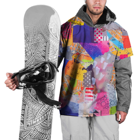 Накидка на куртку 3D с принтом Patchwork quilt   Fashion trend в Тюмени, 100% полиэстер |  | abstraction | color | fashion | patchwork quilt | абстракция | мода | одеяло | цвет