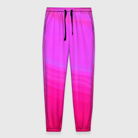 Мужские брюки 3D с принтом Neon pink bright abstract background в Тюмени, 100% полиэстер | манжеты по низу, эластичный пояс регулируется шнурком, по бокам два кармана без застежек, внутренняя часть кармана из мелкой сетки | abstract | abstract background | neon pink | pink bright | неоновый розовый | яркий розовый