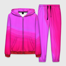 Мужской костюм 3D с принтом Neon pink bright abstract background , 100% полиэстер | Манжеты и пояс оформлены тканевой резинкой, двухслойный капюшон со шнурком для регулировки, карманы спереди | Тематика изображения на принте: abstract | abstract background | neon pink | pink bright | неоновый розовый | яркий розовый