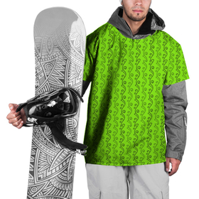 Накидка на куртку 3D с принтом Зеленые узоры в виде листочков в Тюмени, 100% полиэстер |  | абстрактные | абстракция | геометрия | классика | классические | нейтральные | спокойные | узор | узоры