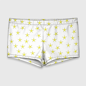 Мужские купальные плавки 3D с принтом Золотые звезды на белом фоне в Тюмени, Полиэстер 85%, Спандекс 15% |  | геометрия | желтый | звезды | золотой | несимметричный | узор