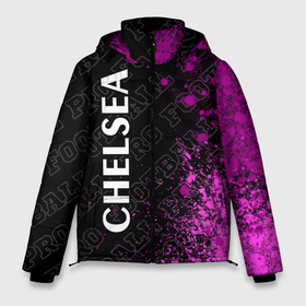 Мужская зимняя куртка 3D с принтом Chelsea Pro Football в Санкт-Петербурге, верх — 100% полиэстер; подкладка — 100% полиэстер; утеплитель — 100% полиэстер | длина ниже бедра, свободный силуэт Оверсайз. Есть воротник-стойка, отстегивающийся капюшон и ветрозащитная планка. 

Боковые карманы с листочкой на кнопках и внутренний карман на молнии. | 