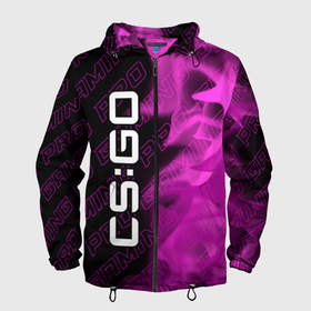 Мужская ветровка 3D с принтом Counter Strike Pro Gaming в Ухте, 100% полиэстер | подол и капюшон оформлены резинкой с фиксаторами, два кармана без застежек по бокам, один потайной карман на груди | 
