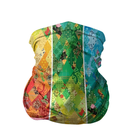 Бандана-труба 3D с принтом Patchwork pattern , 100% полиэстер, ткань с особыми свойствами — Activecool | плотность 150‒180 г/м2; хорошо тянется, но сохраняет форму | color | fashion | patchwork | pattern | мода | паттерн | пэчворк | цвет