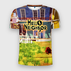Мужская футболка 3D Slim с принтом Hello Neighbor: Дом , 100% полиэстер с улучшенными характеристиками | приталенный силуэт, круглая горловина, широкие плечи, сужается к линии бедра | hello neighbor | видеоигра | игра | ник рот | привет сосед | сосед | теодор питерсон
