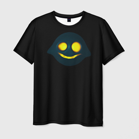 Мужская футболка 3D с принтом веселый призрак в Тюмени, 100% полиэфир | прямой крой, круглый вырез горловины, длина до линии бедер | мило | призрак | ужас | шарик