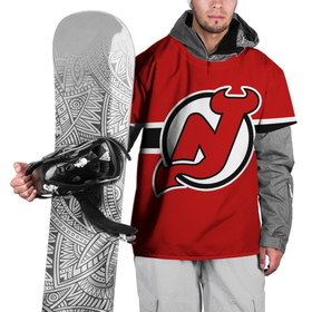 Накидка на куртку 3D с принтом Нью Джерси Девилз форма в Белгороде, 100% полиэстер |  | Тематика изображения на принте: new jersey devils | nhl | нхл | нью джерси девилз | хоккей